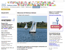 Tablet Screenshot of gotland.parkinsonforbundet.se