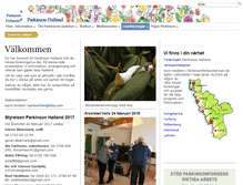 Tablet Screenshot of halland.parkinsonforbundet.se